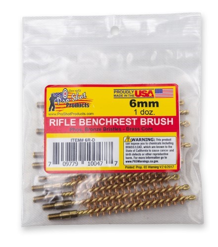 PROSHOT 6MM/.243 CAL. BRUSH - 12 QTY. BULK PACK 6R-D - 556 Black Friday Promotion